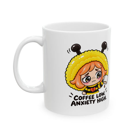 FIF-A-LIF™ Raw Buzzing Coffee Low, Anxiety High Mug