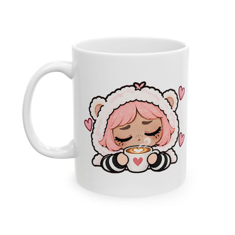 FIF-A-LIF™ Raw Emotion Brain Frog Latte Mug