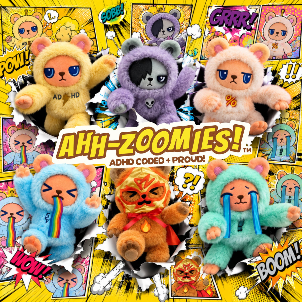 AHH-ZOOMIES!™ : ENERGY OVERLOAD PLUSH (Limited Edition - Founders’ Club)