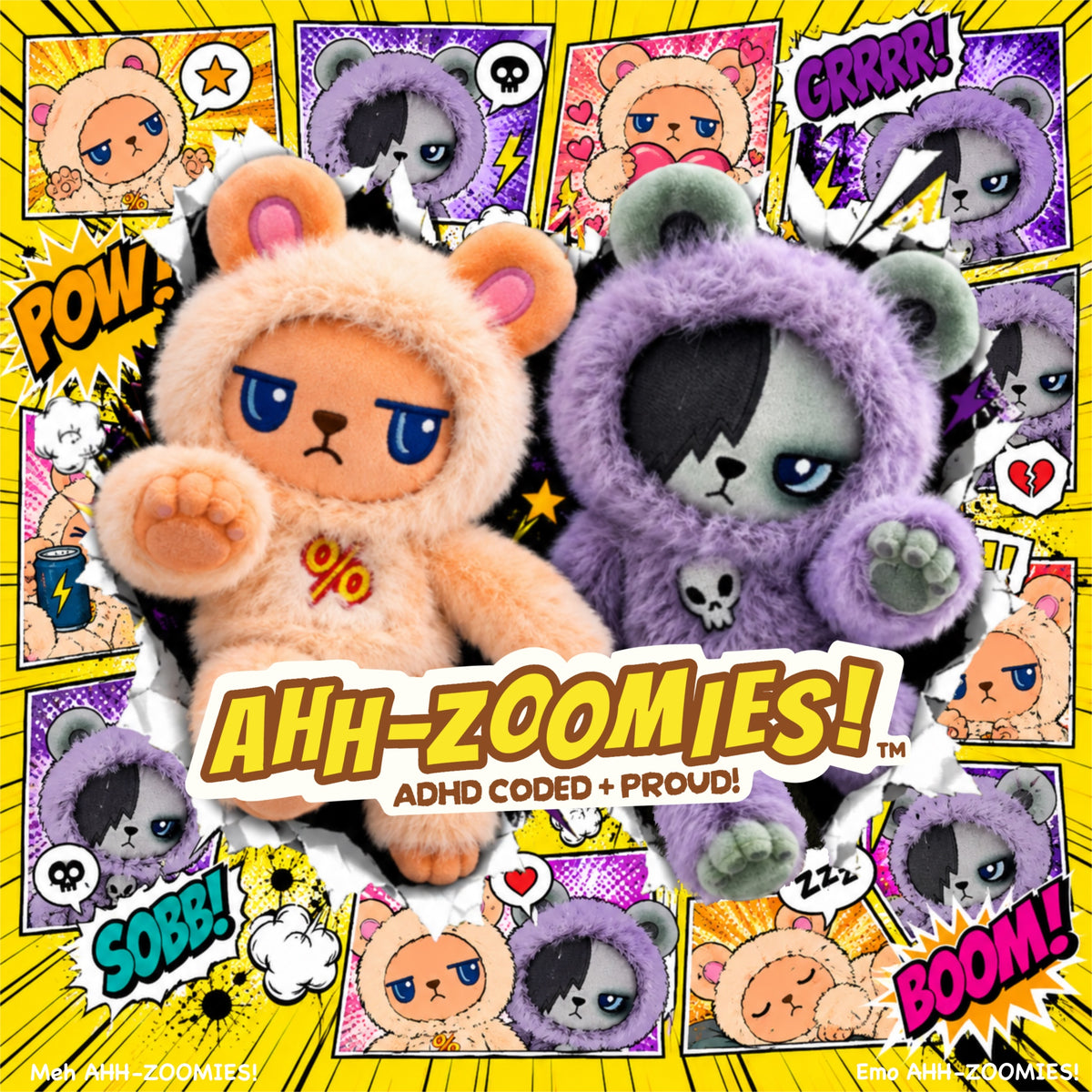 AHH-ZOOMIES!™ : ENERGY OVERLOAD PLUSH (Limited Edition - Founders’ Club)