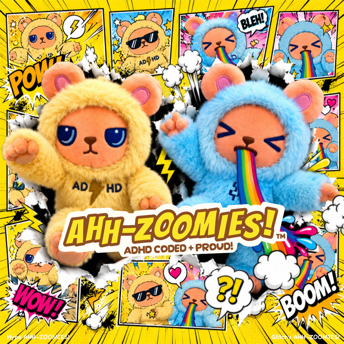 AHH-ZOOMIES!™ : ENERGY OVERLOAD PLUSH (Limited Edition - Founders’ Club)